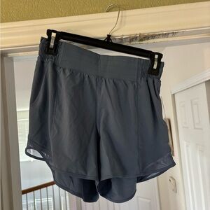 lululemon athletica Women's Athletic Shorts in Slate Blue *INNER LINER CUT OUT